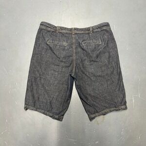 Vintage baggy y2k long wide leg skater grunge jean shorts jorts